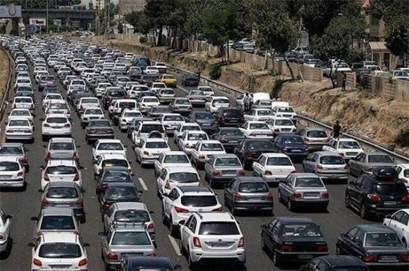 ترافیک سنگین در محورهای چالوس، تهران-کرج و قزوین-کرج
