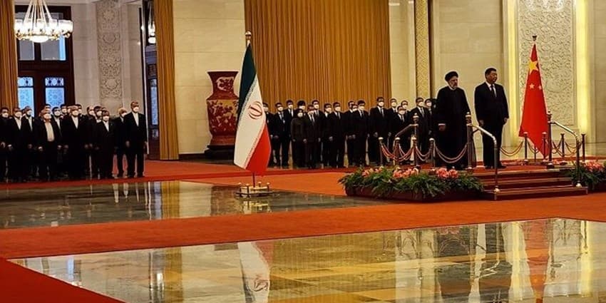 استقبال رییس جمهور چین از «رئیسی» در ساختمان کنگره ملی خلق چین 