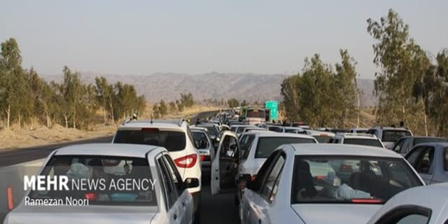 ترافیک سنگین در آزادراه تهران_شمال و محور چالوس