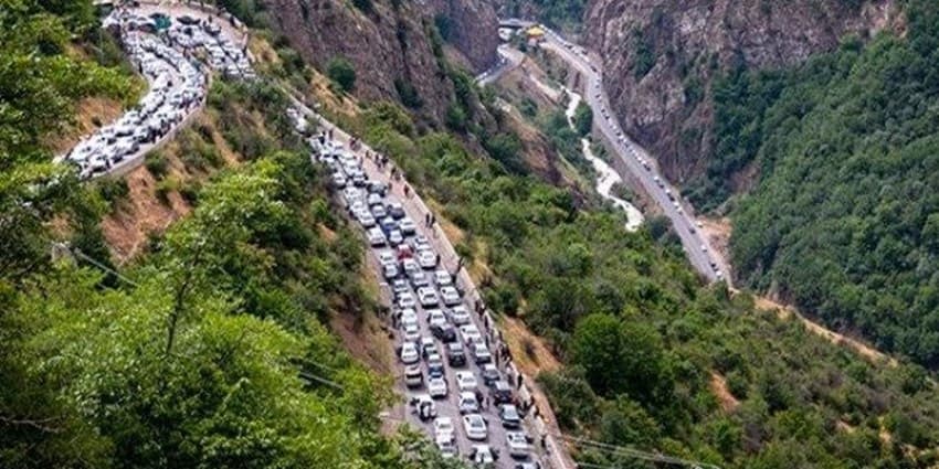 ترافیک سنگین در محورهای شمالی کشور 