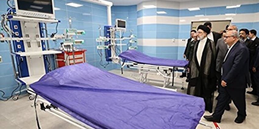 کلان بیمارستان غدیر با حضور رئیسی افتتاح شد