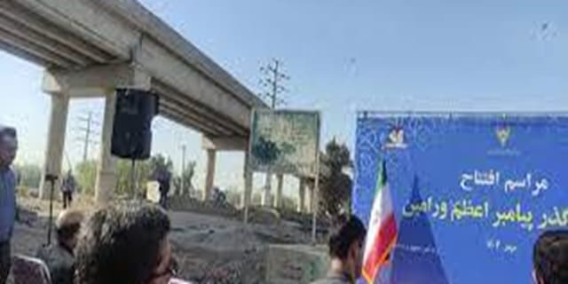 بزرگترین پل روگذر راه‌آهن کشور افتتاح شد