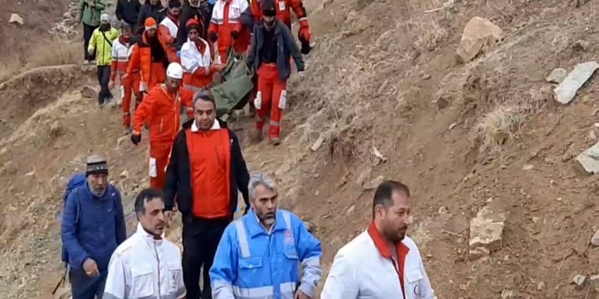 پیکر ۲ سرنشین سانحه هواپیمای آموزشی ساوجبلاغ منتقل شد