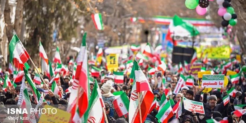 شکوه صبح صادق راهپیمایی ۲۲ بهمن در سراسر کشور